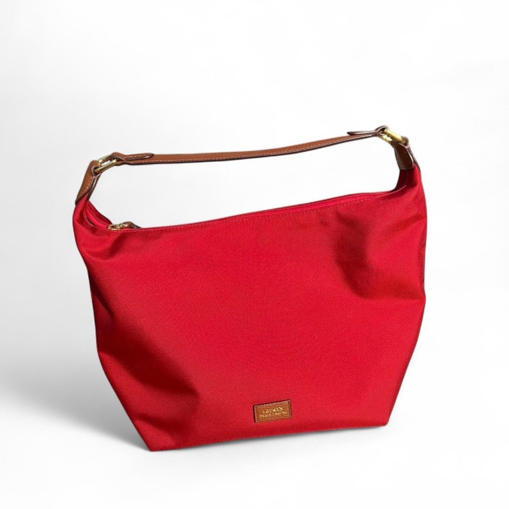 Ralph Lauren Red Chadwick Hobo Bag
